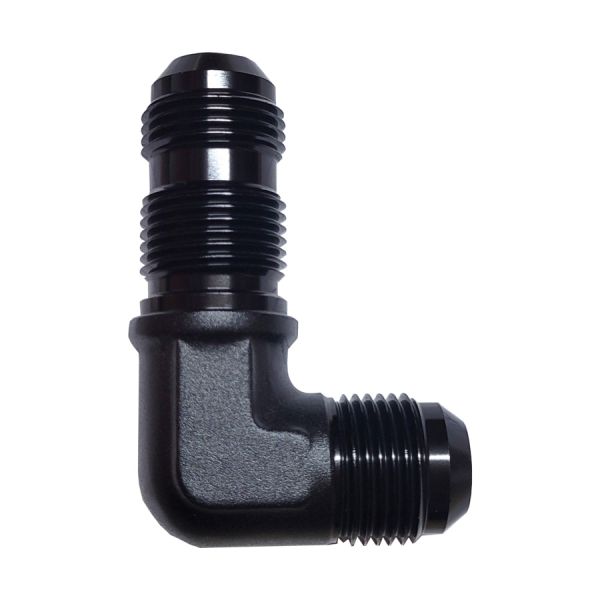 FTF Adapter Bulkhead An8 90° Black image 1 FTF Adapter Bulkhead An8 90° Black image 1