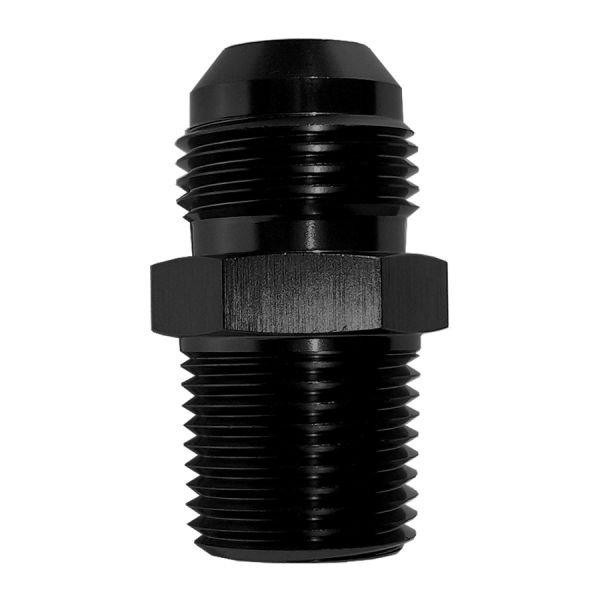 FTF Adapter Male An8 To 3/8" Npt Straight Black image 1 FTF Adapter Male An8 To 3/8" Npt Straight Black image 1