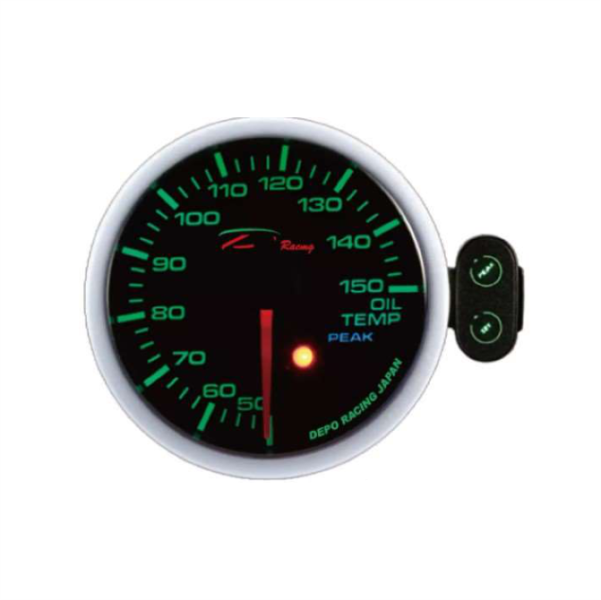 Depo Gauges Oil Temp Gauge 52mm - 7 Colour LED image 1 Depo Gauges Oil Temp Gauge 52mm - 7 Colour LED image 1
