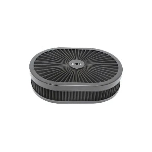 Mastodon Full Flow Round Air Filter Assembly Kit BLK 12X2 image 1