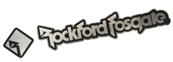Rockford Fosgate - Metallic Stickers - Small - 230mm image 1