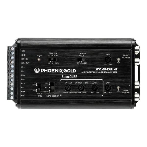 ZLOC4.4 - 4 channel input and 4 out with Bass Cube (8 to 32V) image 1