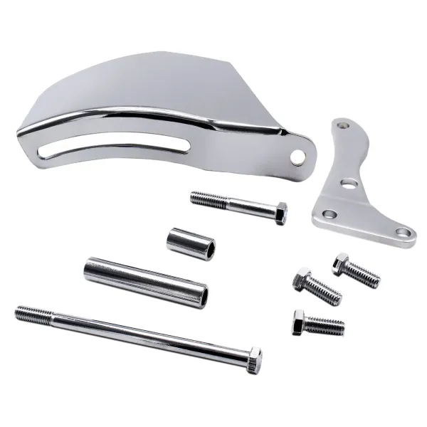 Mastodon Chrome Low Mount Alternator Bracket SBC