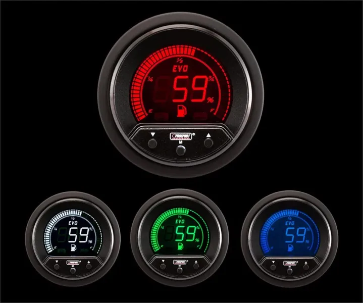 Depo Racing Fuel Gauge, 60mm, LED