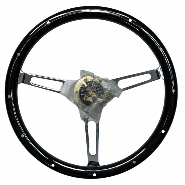 14" Billet Half Wrap Steering Wheel (9-Hole) Mastodon