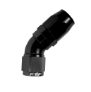 FTF Black Hose End Full-flow Swivel 45° An8 image 1