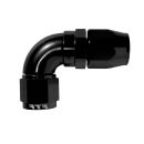 FTF Black Hose End Full-flow Swivel 90° An16 image 1