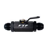 FTF Valve Shut Off An8 Male - Black image 1