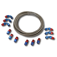 FTF Steel Braided PTFE Hose Kit - AN6 Fittings FK-PTFE-001 image 1
