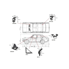 Rubber Kits - Datsun GX 4 Door Sedan image 1